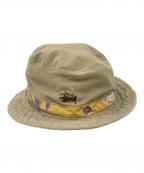 stussyステューシー）の古着「バケットハット/stussy帽子」｜ベージュ