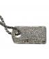 Christian Dior（クリスチャン ディオール）の古着「ラインストーンドッグタグネックレス/Diorネックレス」｜シルバー
