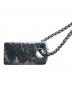 Christian Dior (クリスチャン ディオール) ラインストーンドッグタグネックレス/Diorネックレス シルバー：15000円