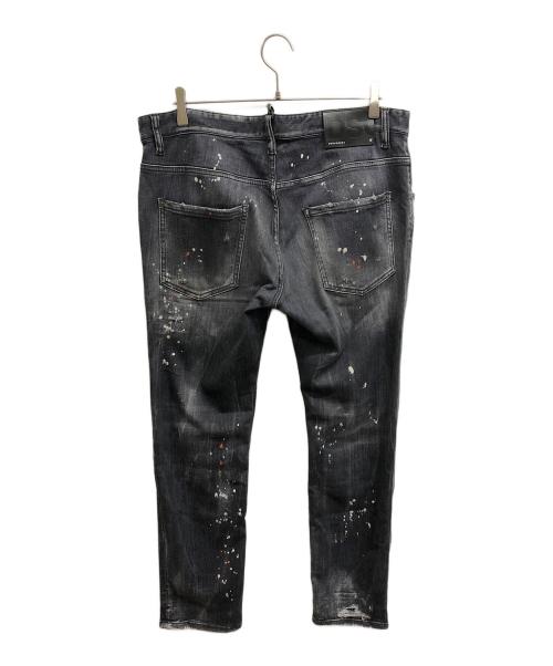 DSQUARED2（ディースクエアード）DSQUARED2 (ディースクエアード) 23SS SKATER JEANS ブラック サイズ:52の古着・服飾アイテム