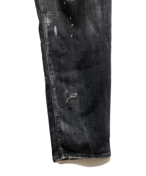 DSQUARED2（ディースクエアード）DSQUARED2 (ディースクエアード) 23SS SKATER JEANS ブラック サイズ:52の古着・服飾アイテム