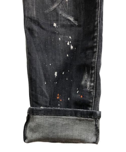 DSQUARED2（ディースクエアード）DSQUARED2 (ディースクエアード) 23SS SKATER JEANS ブラック サイズ:52の古着・服飾アイテム
