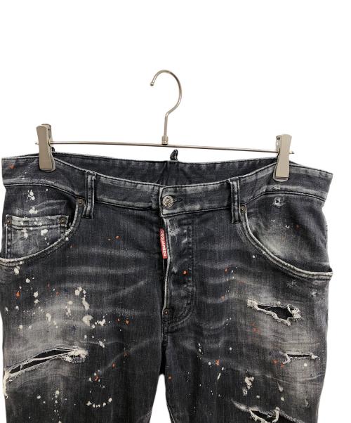 DSQUARED2（ディースクエアード）DSQUARED2 (ディースクエアード) 23SS SKATER JEANS ブラック サイズ:52の古着・服飾アイテム