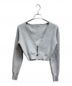 M ME EMEエムミーエメ）の古着「Feather knit cami cardigan」｜ブルー