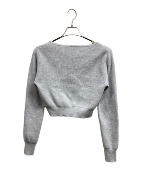 M ME EME（エムミーエメ）m me eme (エムミーエメ) Feather knit cami cardigan ブルー サイズ:不明の古着・服飾アイテム