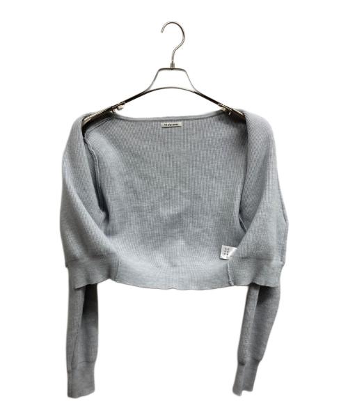 M ME EME（エムミーエメ）m me eme (エムミーエメ) Feather knit cami cardigan ブルー サイズ:不明の古着・服飾アイテム
