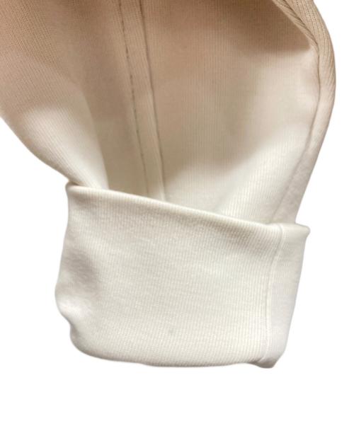 BORDERS at BALCONY（ボーダーズアットバルコニー）BORDERS AT BALCONY (ボーダーズアットバルコニー) SWEAT PEPLUM HOODIE ホワイト サイズ:36の古着・服飾アイテム