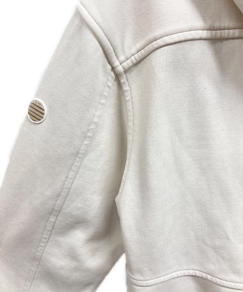 BORDERS at BALCONY（ボーダーズアットバルコニー）BORDERS AT BALCONY (ボーダーズアットバルコニー) SWEAT PEPLUM HOODIE ホワイト サイズ:36の古着・服飾アイテム