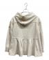 BORDERS AT BALCONY (ボーダーズアットバルコニー) SWEAT PEPLUM HOODIE ホワイト サイズ:36：7000円
