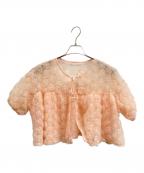 POPPYポピー）の古着「FLOWER BALLOON TULLE」｜ピンク