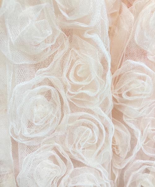 POPPY（ポピー）POPPY (ポピー) FLOWER BALLOON TULLE ピンク サイズ:FREEの古着・服飾アイテム