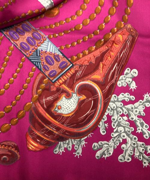 HERMES（エルメス）HERMES (エルメス) シルクスカーフ ピンクの古着・服飾アイテム