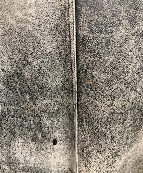 GAP（ギャップ）GAP (ギャップ) 00s ユーズド加工レザーフライトジャケット グレー サイズ:Mの古着・服飾アイテム