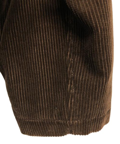 LANVIN（ランバン）LANVIN (ランバン) レザー切替ステンカラーコート ブラウン サイズ:48の古着・服飾アイテム