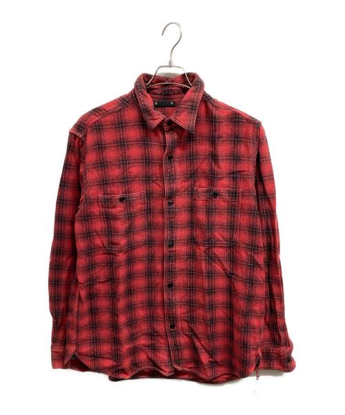MINEDENIM（マインデニム）MINEDENIM (マインデニム) V.Check Flannel Work SH/MINEDENIMシャツ レッド サイズ:3の古着・服飾アイテム