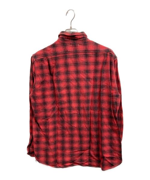 MINEDENIM（マインデニム）MINEDENIM (マインデニム) V.Check Flannel Work SH/MINEDENIMシャツ レッド サイズ:3の古着・服飾アイテム