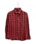 MINEDENIM（マインデニム）の古着「V.Check Flannel Work SH/MINEDENIMシャツ」｜レッド
