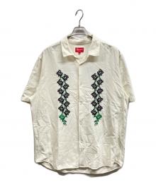 SUPREME（シュプリーム）の古着「Needlepoint S/S Shirt/Supremeシャツ」｜ホワイト