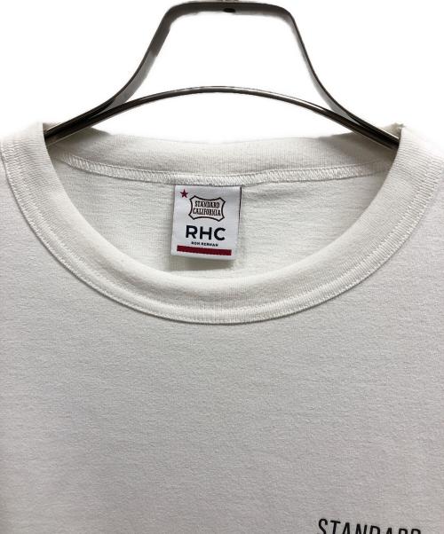 RHC Ron Herman（アールエイチシー ロンハーマン）RHC Ron Herman (アールエイチシー ロンハーマン) STANDARD CALIFORNIA (スタンダードカリフォルニア) ロゴＴシャツ/RHC Ron HermanTシャツ ホワイト サイズ:Lの古着・服飾アイテム