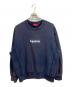 Supreme（シュプリーム）の古着「ウォッシュド ボックスロゴ クルーネック/Supremeスウェット」｜ネイビー