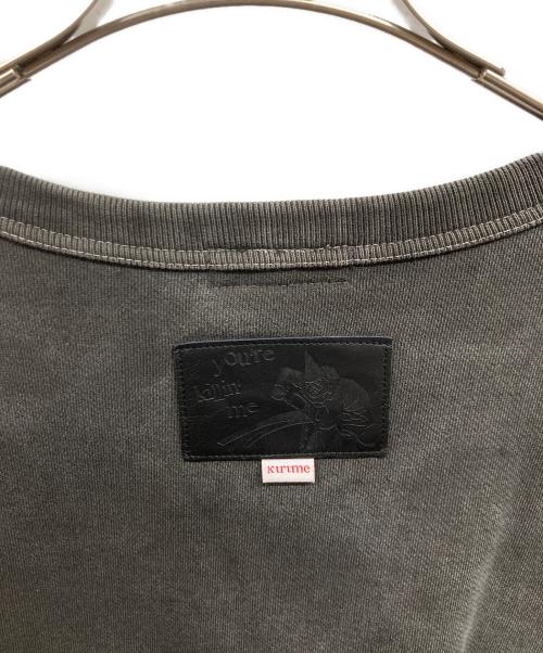 kirime（キリメ）kirime (キリメ) サークル オーバーダイ クルー/kirimeスウェット グレー サイズ:XLの古着・服飾アイテム