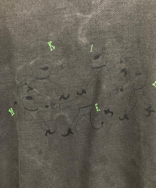 kirime（キリメ）kirime (キリメ) サークル オーバーダイ クルー/kirimeスウェット グレー サイズ:XLの古着・服飾アイテム