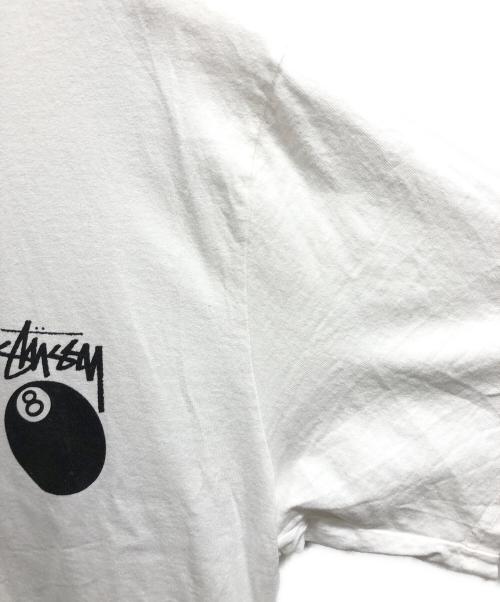 stussy（ステューシー）stussy (ステューシー) 8ボールTシャツ ホワイト サイズ:Mの古着・服飾アイテム