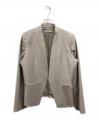 theory luxeセオリーリュクス）の古着「ノーカラージャケット」｜ベージュ