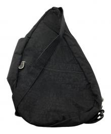 healthy back bag（ヘルシーバックバッグ）の古着「テクスチャードナイロンショルダーバッグM」｜ブラック