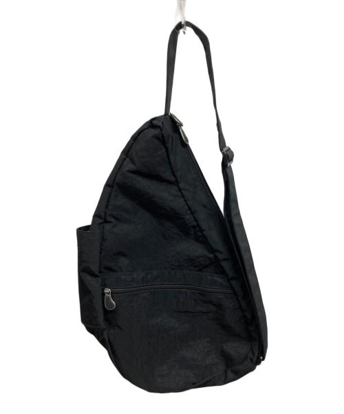 healthy back bag（ヘルシーバックバッグ）HEALTHY BACK BAG (ヘルシーバックバッグ) テクスチャードナイロンショルダーバッグM ブラックの古着・服飾アイテム