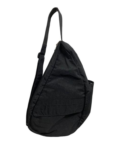 healthy back bag（ヘルシーバックバッグ）HEALTHY BACK BAG (ヘルシーバックバッグ) テクスチャードナイロンショルダーバッグM ブラックの古着・服飾アイテム