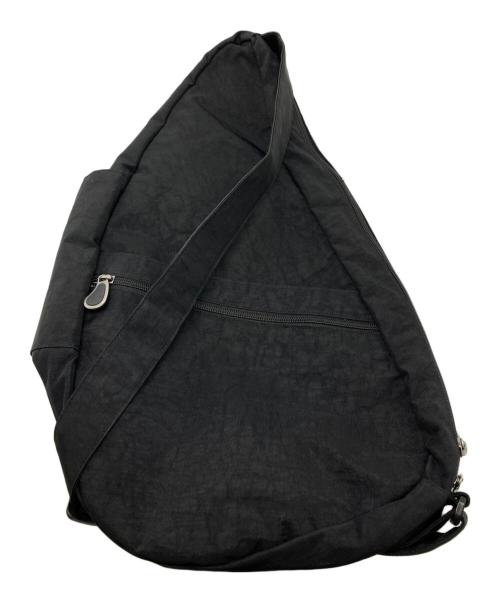 healthy back bag（ヘルシーバックバッグ）HEALTHY BACK BAG (ヘルシーバックバッグ) テクスチャードナイロンショルダーバッグM ブラックの古着・服飾アイテム