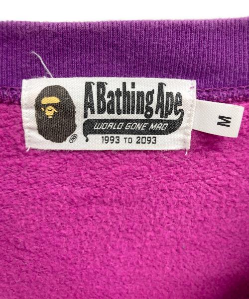 A BATHING APE（アベイシングエイプ）A BATHING APE (アベイシングエイプ) CAMO SHARK CREWNECK パープル サイズ:Mの古着・服飾アイテム