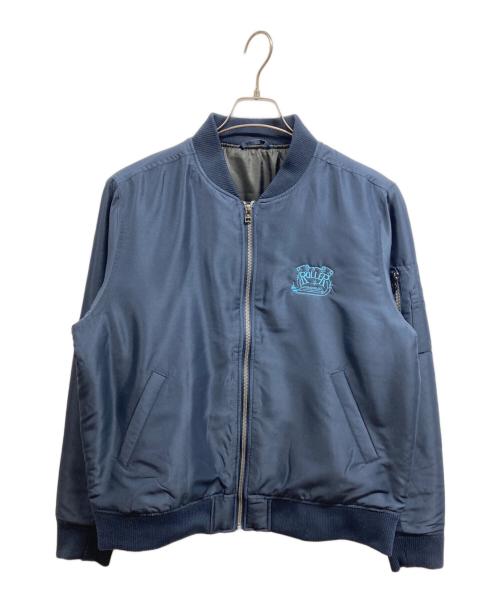 ROLLER MAGAZINE（ローラーマガジン）roller magazine (ローラーマガジン) MA-1ジャケット ネイビー サイズ:Lの古着・服飾アイテム