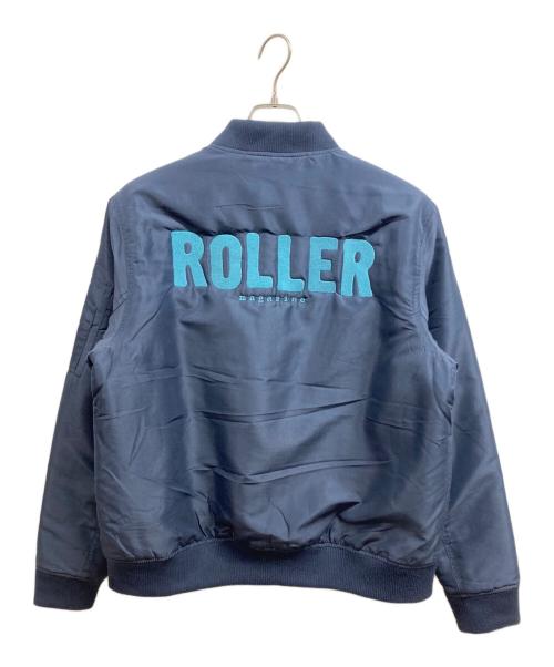 ROLLER MAGAZINE（ローラーマガジン）roller magazine (ローラーマガジン) MA-1ジャケット ネイビー サイズ:Lの古着・服飾アイテム