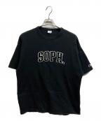 Champion×SOPH.チャンピオン×ソフ）の古着「プリントTシャツ」｜ブラック