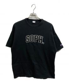 Champion×SOPH.（チャンピオン×ソフ）の古着「プリントTシャツ」｜ブラック
