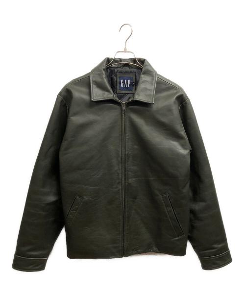 GAP（ギャップ）GAP (ギャップ) 90sカウレザージャケット/GAPジャケット /オールドGAP グリーン サイズ:Mの古着・服飾アイテム