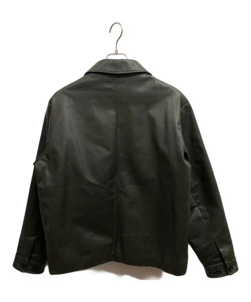 GAP（ギャップ）GAP (ギャップ) 90sカウレザージャケット/GAPジャケット /オールドGAP グリーン サイズ:Mの古着・服飾アイテム