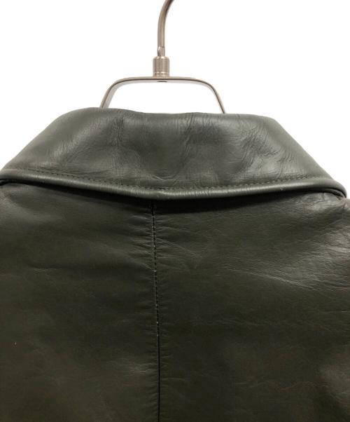 GAP（ギャップ）GAP (ギャップ) 90sカウレザージャケット/GAPジャケット /オールドGAP グリーン サイズ:Mの古着・服飾アイテム
