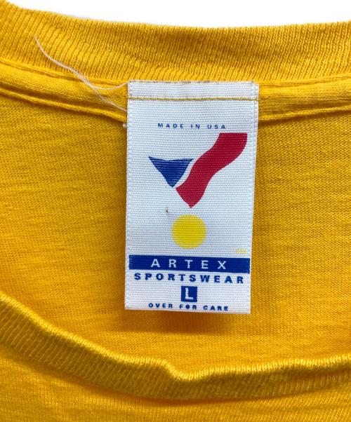 ArteX（アルテックス）ArteX (アルテックス) 90s プリントTシャツ イエロー サイズ:Lの古着・服飾アイテム