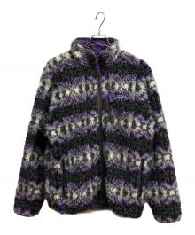 Patagonia（パタゴニア）の古着「雪柄クラシック レトロX カーディガン/Patagoniaジャケット」｜ブラック×パープル