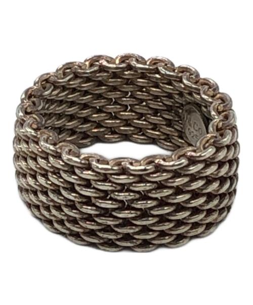 TIFFANY & Co.（ティファニー）TIFFANY & Co. (ティファニー) サマセットメッシュリング/Tiffany & Co.リング/Somerset Mesh Ring シルバー サイズ:13号の古着・服飾アイテム