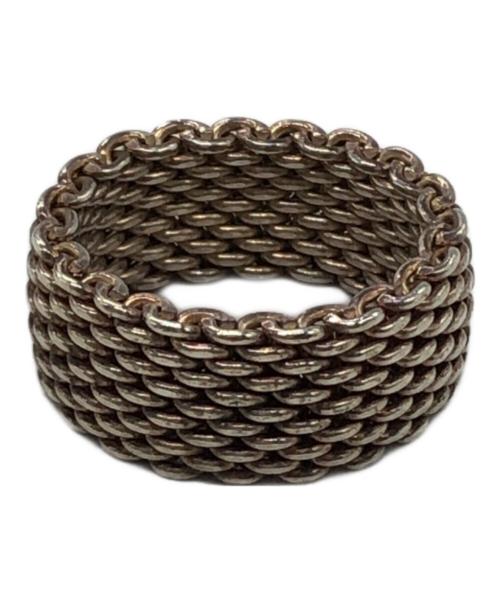TIFFANY & Co.（ティファニー）TIFFANY & Co. (ティファニー) サマセットメッシュリング/Tiffany & Co.リング/Somerset Mesh Ring シルバー サイズ:13号の古着・服飾アイテム