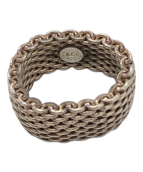 TIFFANY & Co.（ティファニー）TIFFANY & Co. (ティファニー) サマセットメッシュリング/Tiffany & Co.リング/Somerset Mesh Ring シルバー サイズ:13号の古着・服飾アイテム