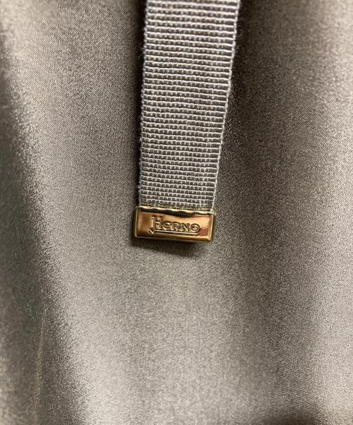 HERNO（ヘルノ）HERNO (ヘルノ) ニット切替ナイロンブルゾン ブラウン サイズ:44の古着・服飾アイテム