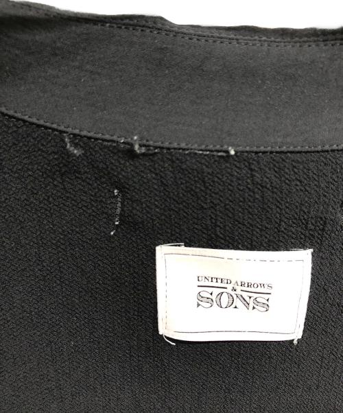 UNITED ARROWS & SONS（ユナイテッドアローズ＆サンズ）UNITED ARROWS & SONS (ユナイテッドアローズ＆サンズ) シャツブルゾン ブラック サイズ:Lの古着・服飾アイテム