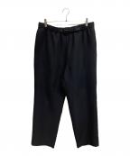 UNITED ARROWS & SONSユナイテッドアローズ＆サンズ）の古着「BELT CR1P PANTS/UNITED ARROWS & SONSパンツ」｜ブラック