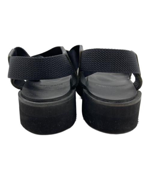FOOTWORKS（フットワークス）FOOTWORKS (フットワークス) レザーサンダル ブラック サイズ:US9.5の古着・服飾アイテム