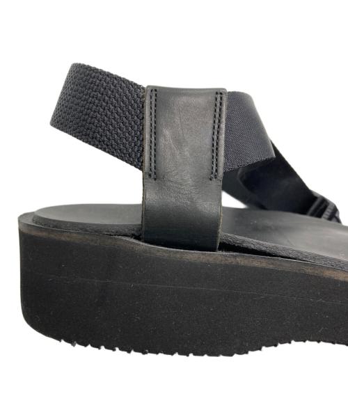 FOOTWORKS（フットワークス）FOOTWORKS (フットワークス) レザーサンダル ブラック サイズ:US9.5の古着・服飾アイテム